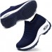 Womens Slip on Walking Shoes Breathable Non Slip Work Shoes Comfortable Air Cushion Orthopedic Sneakers with Arch Support