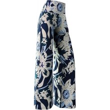 Women's Stretchy Wide Leg Palazzo Lounge Pants Casual Comfy High Waist Palazzo Pants