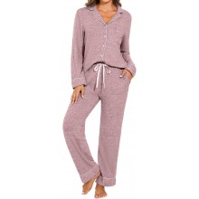 Pajamas for Women Set 2 Piece, Super-Soft Long Sleeve Postpartum PJS