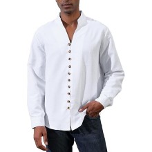 Men's Button Down Shirts Casual Long Sleeve Top Regular Fit Dress Shirts