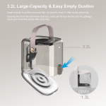 3.2L Pet Grooming Vacuum Kit with Electric Clipper, Dog & Cat Hair Trimmer, Shedding Brush and Suction System, Low Noise Pet Hair Vacuum Grooming Tool